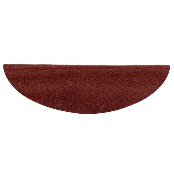 vidaXL selvklæbende trappemåtter 10 stk. 56x17x3 cm tuftet rød