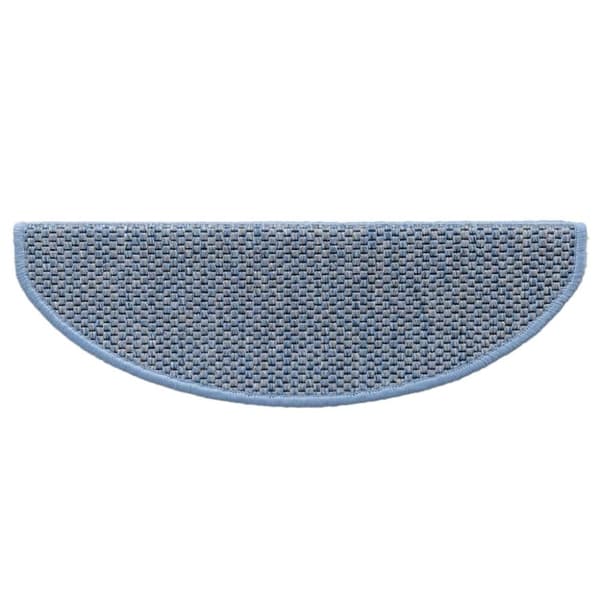 vidaXL selvklæbende trappemåtter 15 stk. 65x21x4 cm sisal-look blå