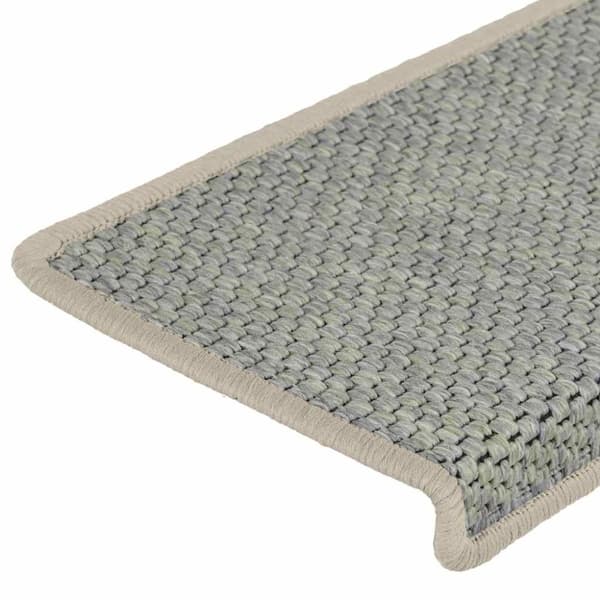 vidaXL Itsekiinnittyvät porrasmatot sisaltyyli 15 kpl 65x21x4cm vihreä
