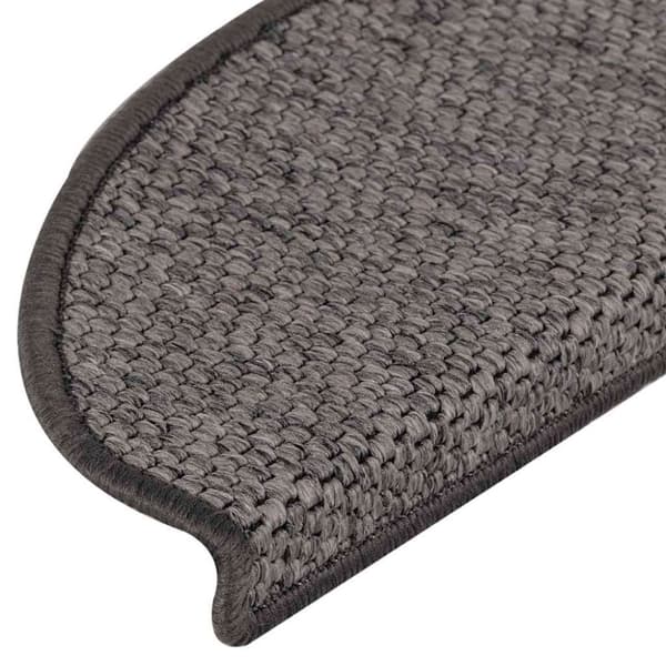 vidaXL selvklæbende trappemåtter 15 stk. 65x21x4cm sisal-look antracit