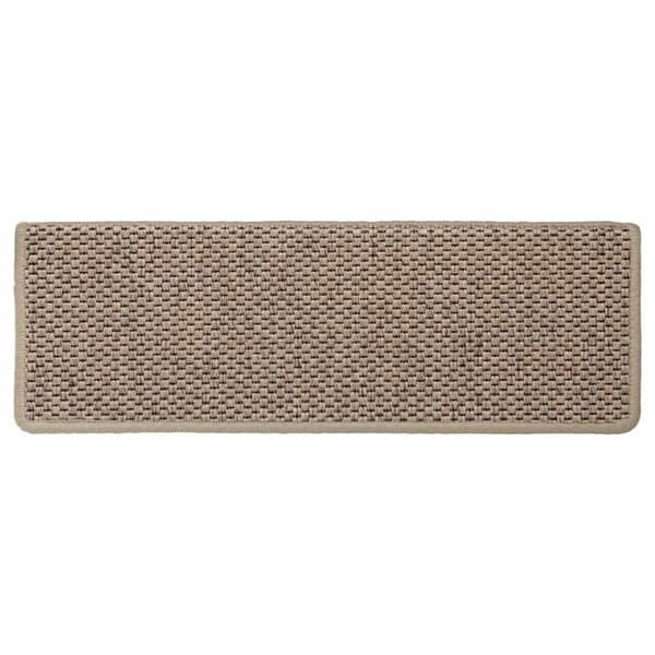 vidaXL Trappstegsmattor självhäftande sisal 15 st 65x21x4 cm sand