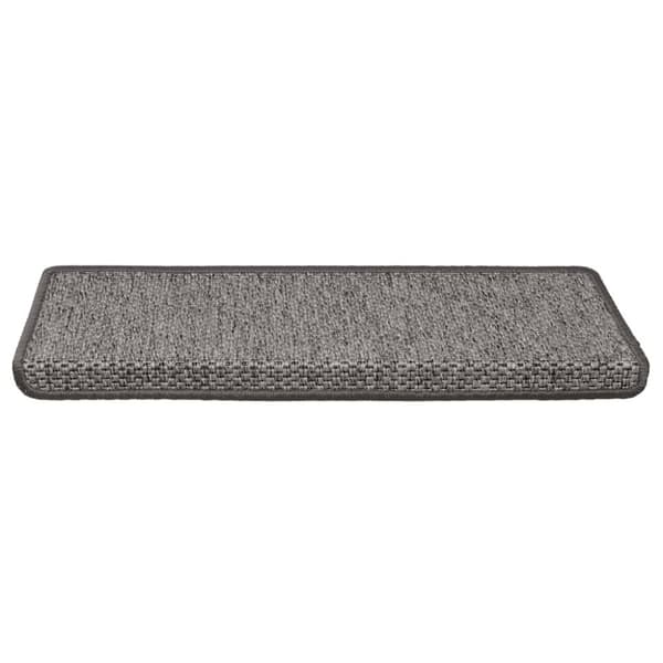 vidaXL Selvklebende trappematter sisal 15 stk 65x21x4 cm grå og beige