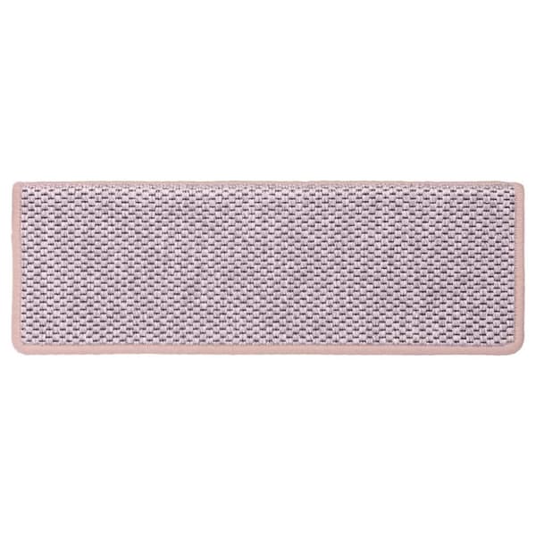 vidaXL Trappstegsmattor självhäftande sisal 15 st 65x21x4 cm röd