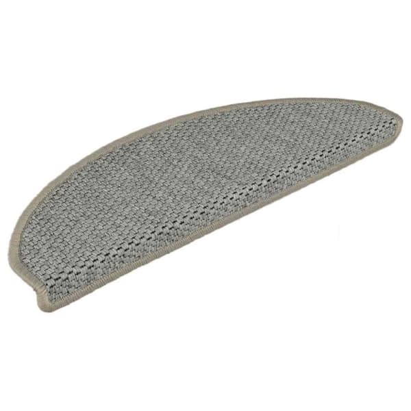 vidaXL Selvklebende trappematter sisal 15 stk 65x21x4 cm lysegrønn