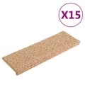 Miniatyrbild 3 av 10: vidaXL Trappstegsmattor 15 st 65x21x4 cm guld