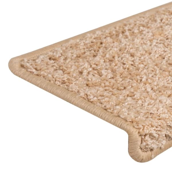 vidaXL Trappstegsmattor 15 st 65x21x4 cm guld