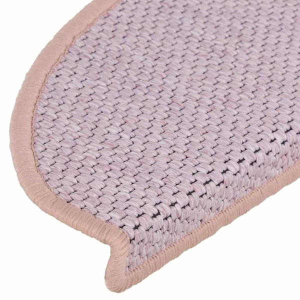 vidaXL Trappstegsmattor självhäftande sisal 15 st 65x21x4 cm röd
