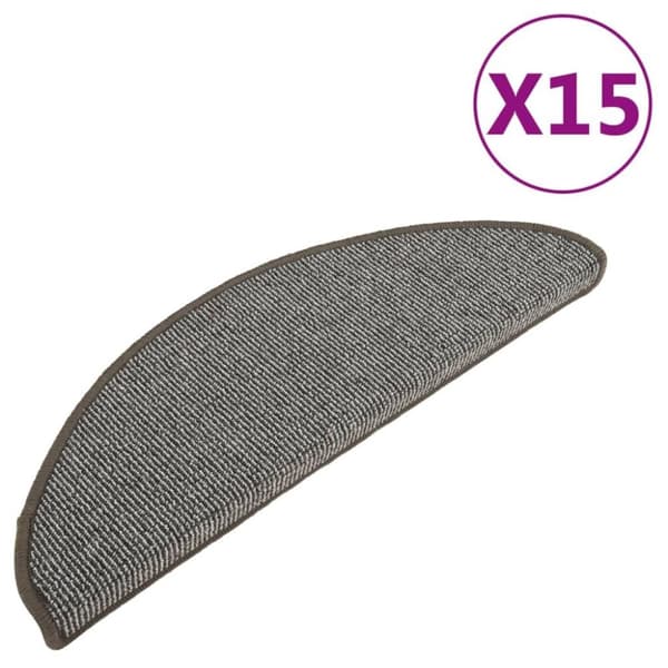 vidaXL Trappetrinnstepper 15 stk grå 65x21x4 cm