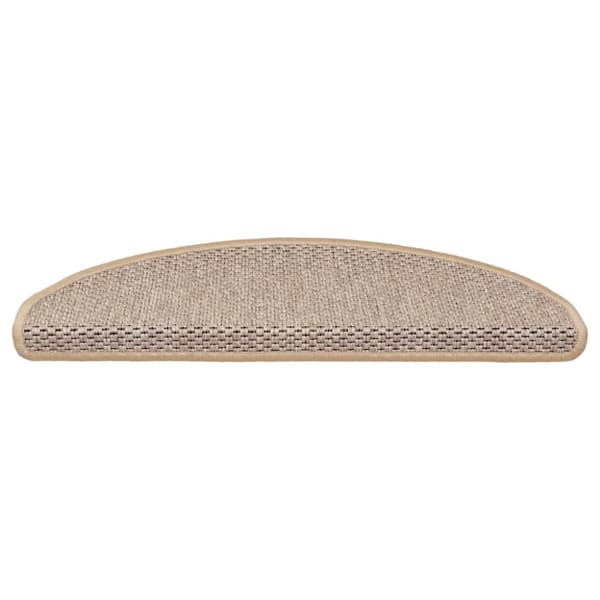 vidaXL Selvklebende trappematter sisal 15 stk 65x21x4 cm lys beige