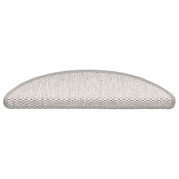 vidaXL Itsekiinnittyvät porrasmatot sisaltyyli 15 x 56x17x3 cm platina