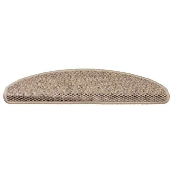 vidaXL selvklæbende trappemåtter 15stk. 65x21x4cm sisal-look sandfarve