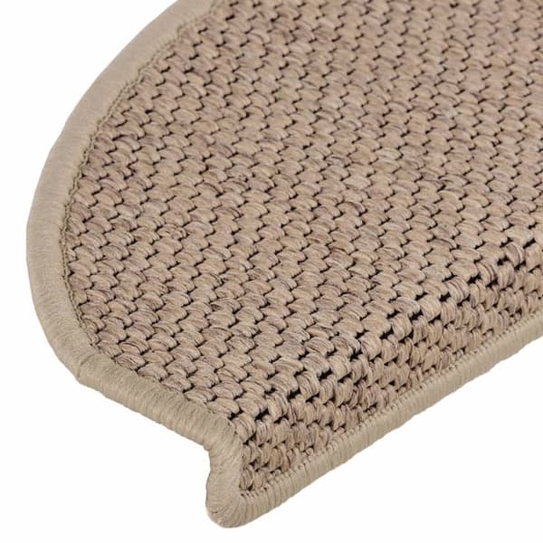 vidaXL selvklæbende trappemåtter 15stk. 65x21x4cm sisal-look sandfarve
