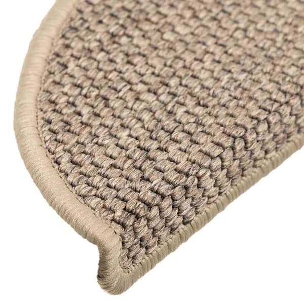 vidaXL selvklæbende trappemåtter 15 stk. 56x17x3 cm sisal-look beige