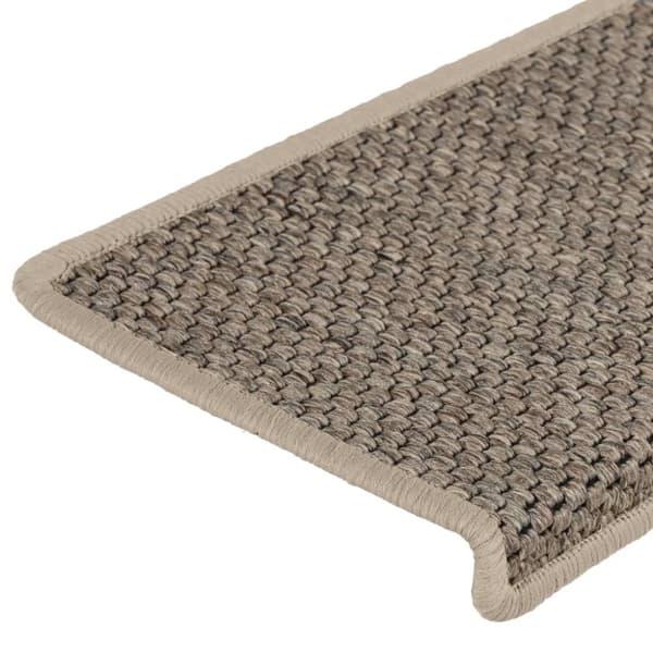 vidaXL selvklæbende trappemåtter 15 stk. 65x21x4 cm sisal-look beige