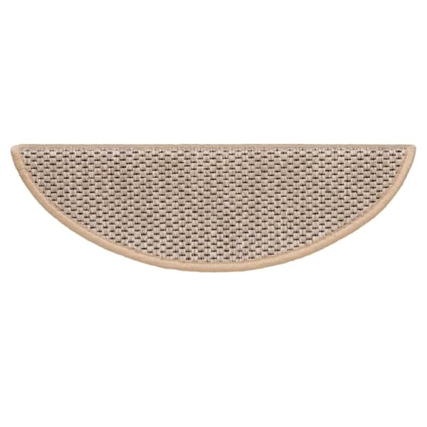 vidaXL Selvklebende trappematter sisal 15 stk 56x17x3 cm lys beige