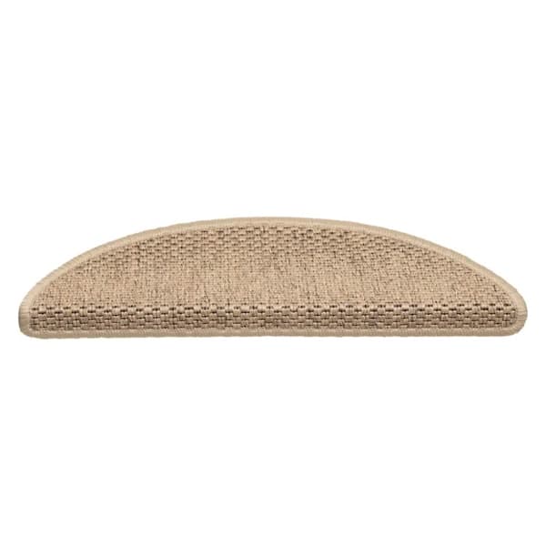 vidaXL Trappstegsmattor självhäftande sisallook 15 st 56x17x3 cm sand