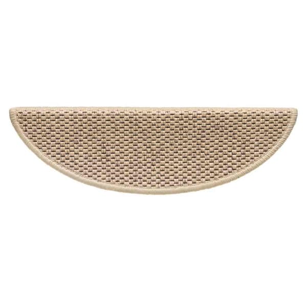 vidaXL selvklæbende trappemåtter 15stk. 56x17x3cm sisal-look sandfarve