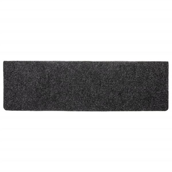 vidaXL Selvklebende trappematter 10 stk grå 65x21x4 cm nålestempel