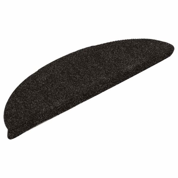 vidaXL selvklæbende trappemåtter 10 stk. 56x17x3 cm tuftet mørkebrun