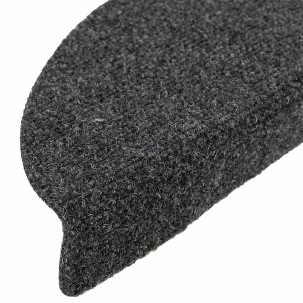 vidaXL selvklæbende trappemåtter 5 stk. 56x17x3 cm tuftet antracitgrå