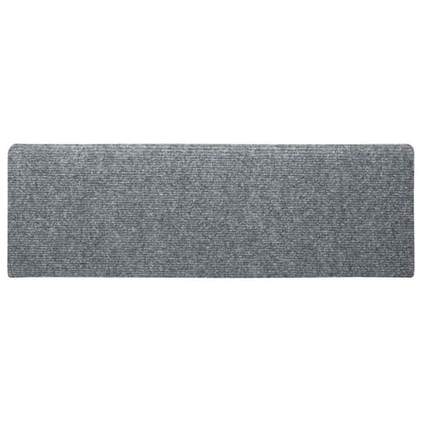 vidaXL Selvklebende trappematter 5 stk lysegrå 65x21x4 cm nålestempel