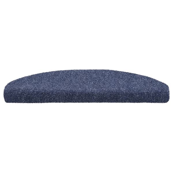 vidaXL selvklæbende trappemåtter 5 stk. 65x21x4 cm tuftet blå