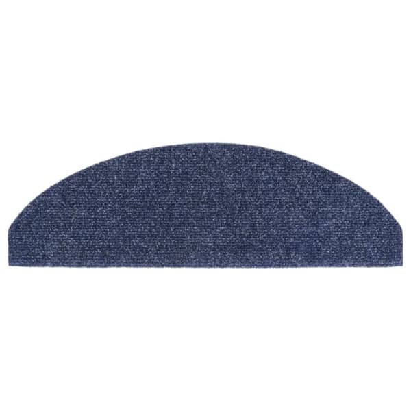 vidaXL selvklæbende trappemåtter 5 stk. 65x21x4 cm tuftet blå