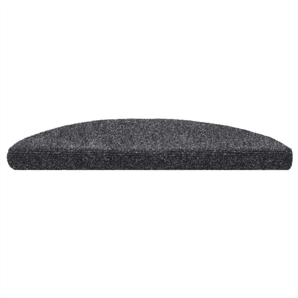 vidaXL selvklæbende trappemåtter 5 stk. 56x17x3 cm tuftet mørkegrå