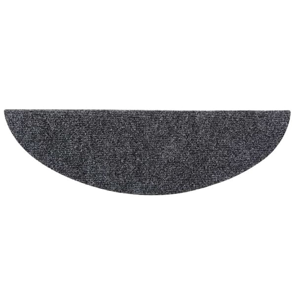 vidaXL selvklæbende trappemåtter 5 stk. 56x17x3 cm tuftet mørkegrå