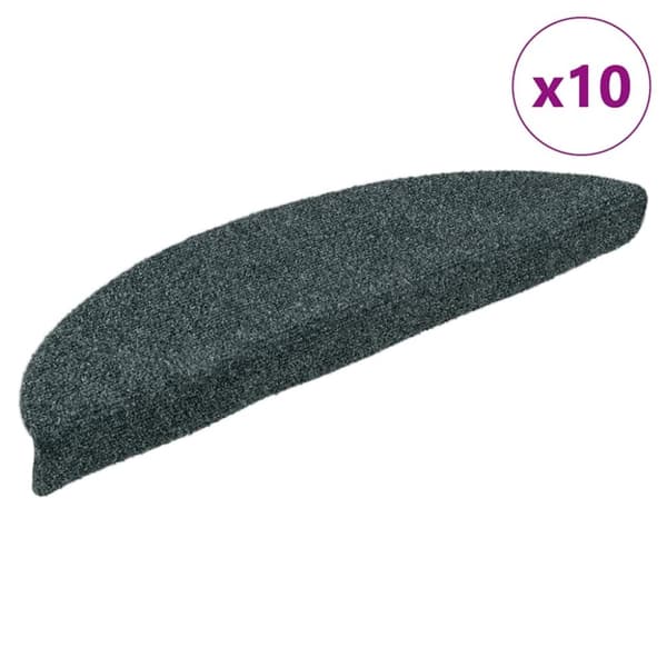 vidaXL Selvklebende trappematter 10 stk grønn 56x17x3 cm nålestempel