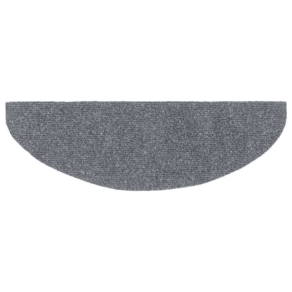 vidaXL Selvklebende trappematter 5 stk lysegrå 65x21x4 cm nålestempel