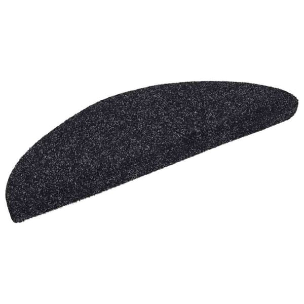 vidaXL selvklæbende trappemåtter 5 stk. 56x17x3 cm tuftet sort