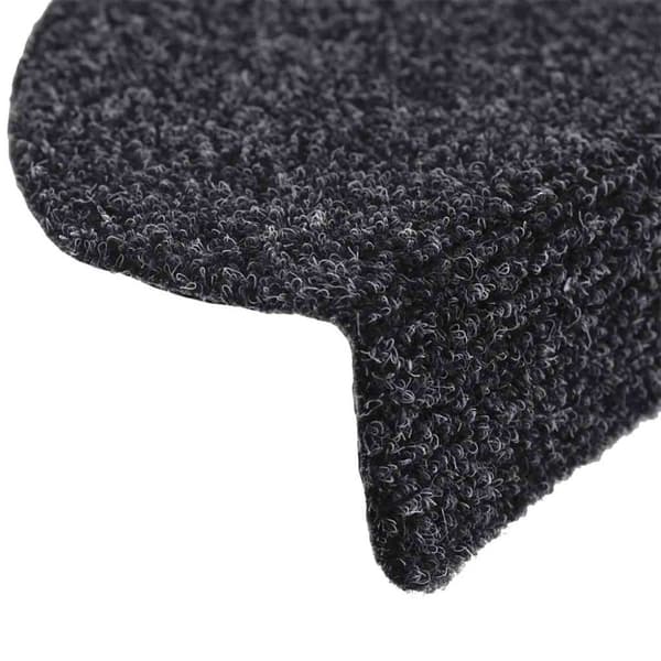 vidaXL Selvklebende trappematter 5 stk svart 56x17x3 cm nålestempel
