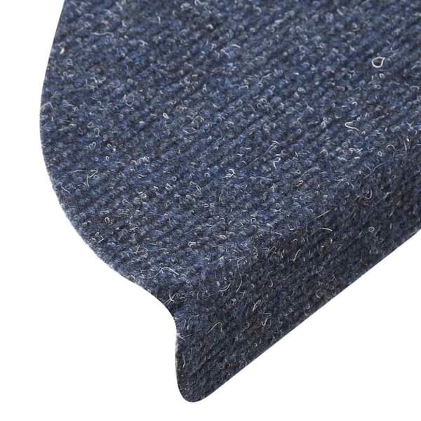 vidaXL Trappstegsmattor självhäftande 5 st blå 56x17x3 cm brodyr