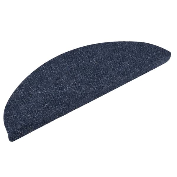 vidaXL Trappstegsmattor självhäftande 5 st blå 56x17x3 cm brodyr