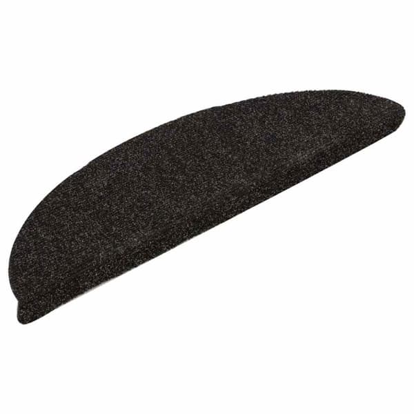 vidaXL selvklæbende trappemåtter 5 stk. 56x17x3 cm tuftet mørkebrun