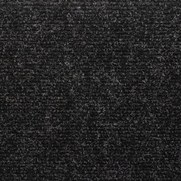 vidaXL trappemåtter 5 stk. 65x21x4 cm tuftet sort