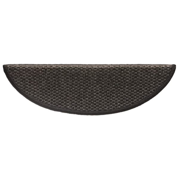 vidaXL Selvklebende trappematter sisal 15 stk 56x17x3 cm antrasitt