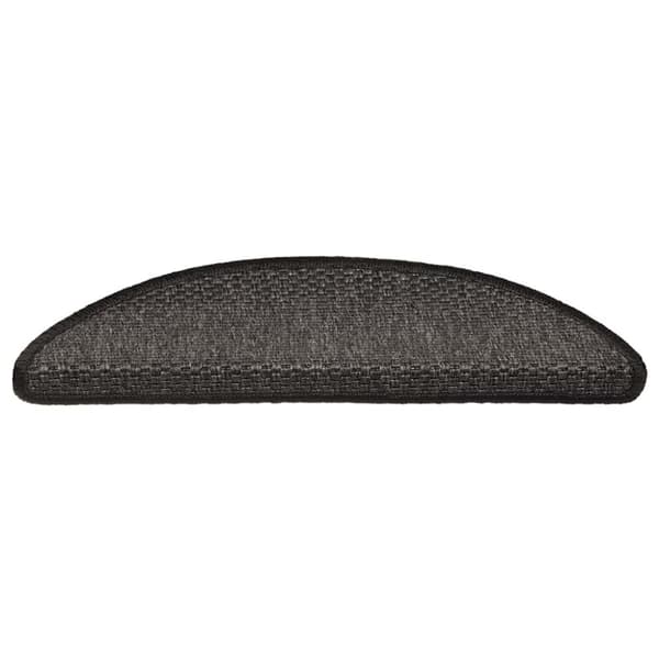 vidaXL selvklæbende trappemåtter 15 stk. 56x17x3cm sisal-look antracit