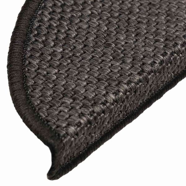 vidaXL selvklæbende trappemåtter 15 stk. 56x17x3cm sisal-look antracit