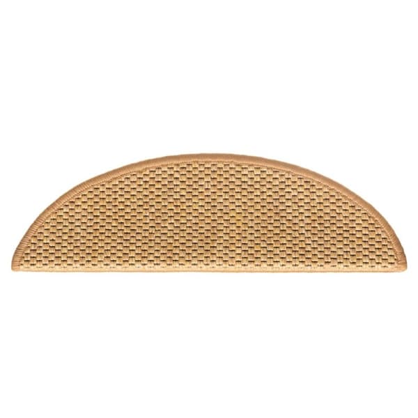vidaXL Itsekiinnittyvät porrasmatot sisaltyyli 15 kpl 56x17x3 cm sisal