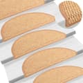 Miniatyrbilde 1 av 9: vidaXL Selvklebende trappematter sisal-utseende 15 stk 56x17x3 sisal