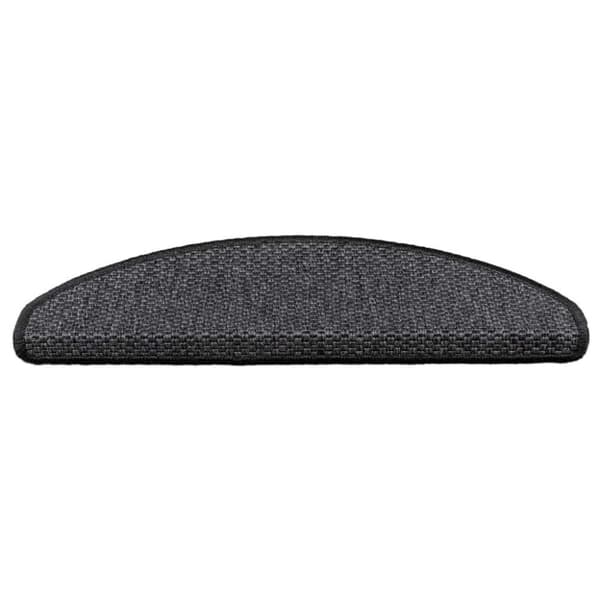 vidaXL Trappstegsmattor självhäftande sisal 15 st 65x21x4 cm antracit