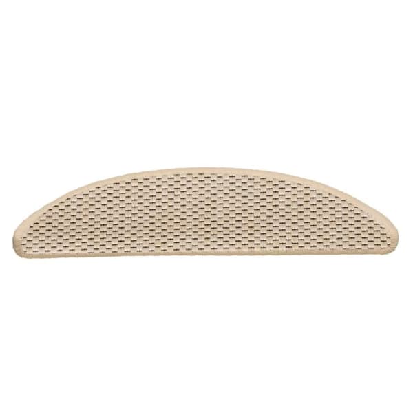 vidaXL Trappstegsmattor självhäftande sisal 15 st 56x17x3 cm gräddvit