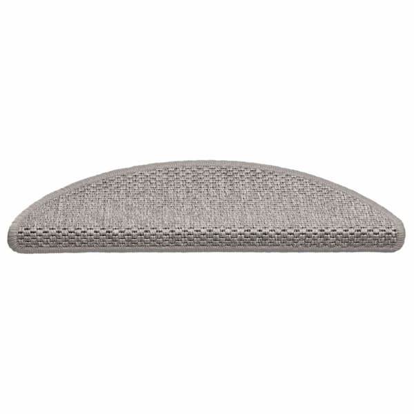 vidaXL Trappstegsmattor självhäftande sisal 15 st 56x20 cm taupe
