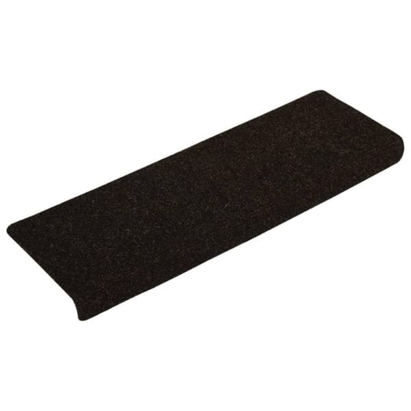 vidaXL Trappematter 15 stk nålestempel 65x21x4 cm brun