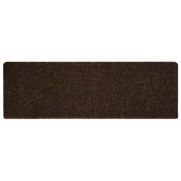 vidaXL Trappematter 15 stk nålestempel 65x21x4 cm brun