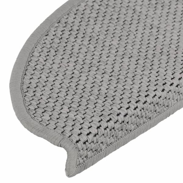 vidaXL selvklæbende trappemåtter 15 stk. 65x21x4 cm sisal-look gråbrun