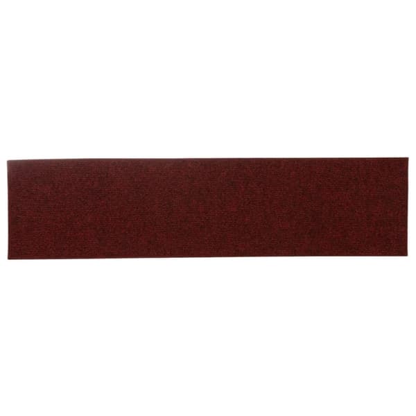 vidaXL Trappstegsmattor självhäftande 15 st 76x20 cm röd