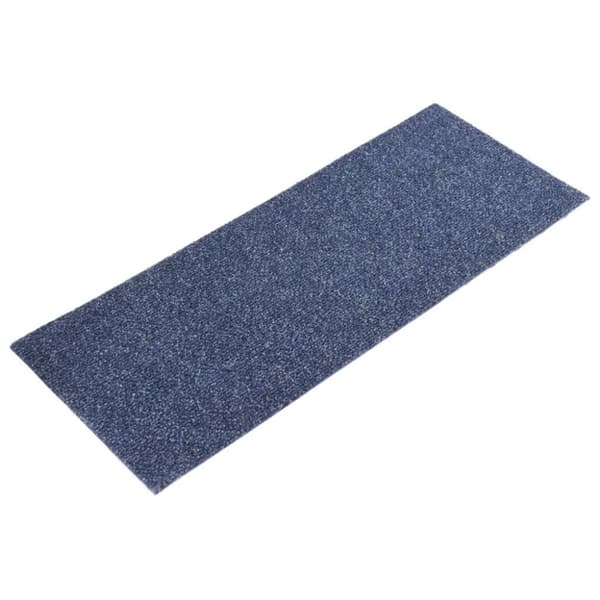 vidaXL selvklæbende trappemåtter 15 stk. 60x25 cm rektangulær gråblå